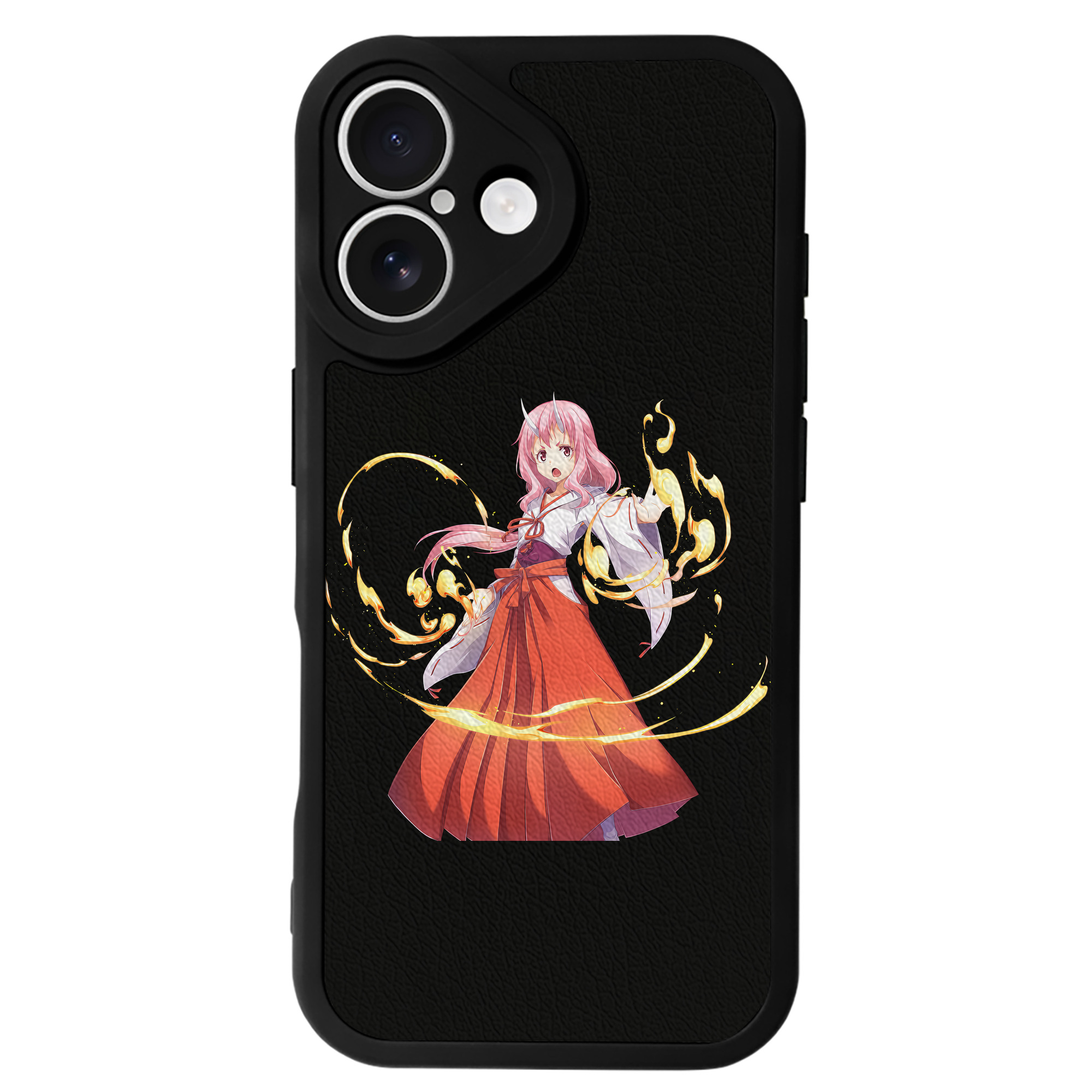 （画像用） 転スラ Regarding Reincarnated to Slime 【iPhone 16シリーズ対応】シリコンスマホケース（レザー調） 材質：シリコン